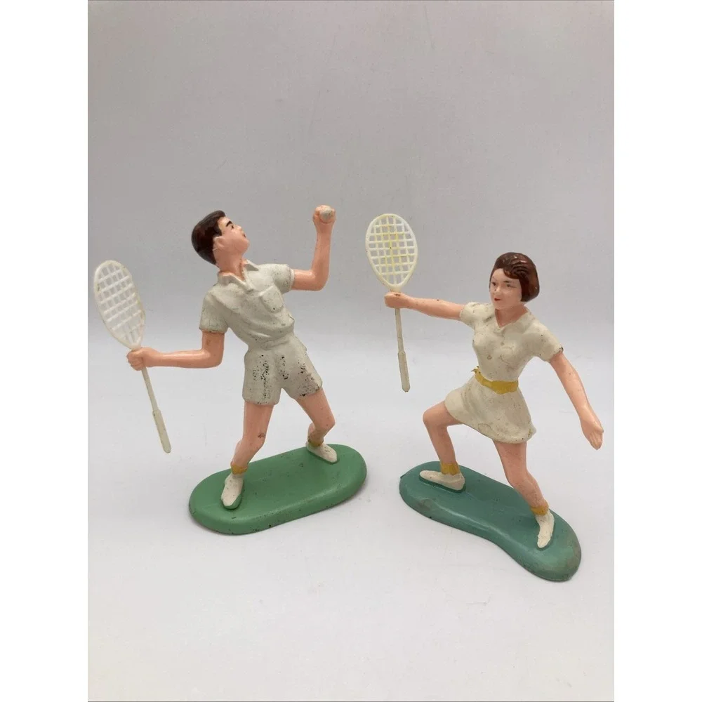 Vintage Couple Playing Tennis Cake Toppers No. 470 Party Favors Hong Kong